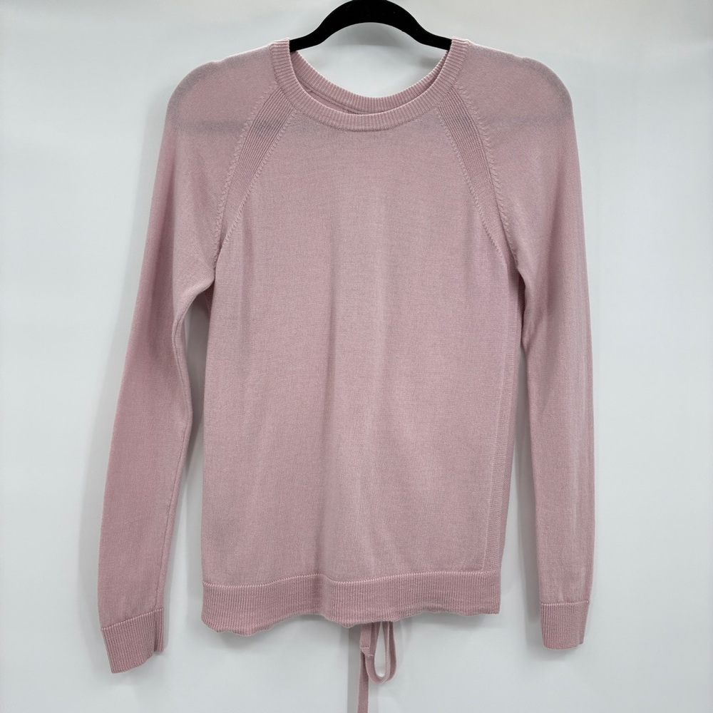 Lululemon Tied To You Merino Wool Sweater Shirt Top Pink Size 4? 2?